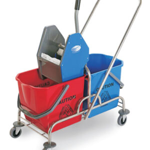 Double Bucket Mop Wringer Trolley - CD 030