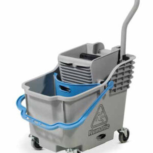 Single Bucket Mop Wringer Trolley with Partition - HB 1812G