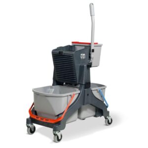 Double bucket mop wringer trolley Midmop - MMT 1616 G